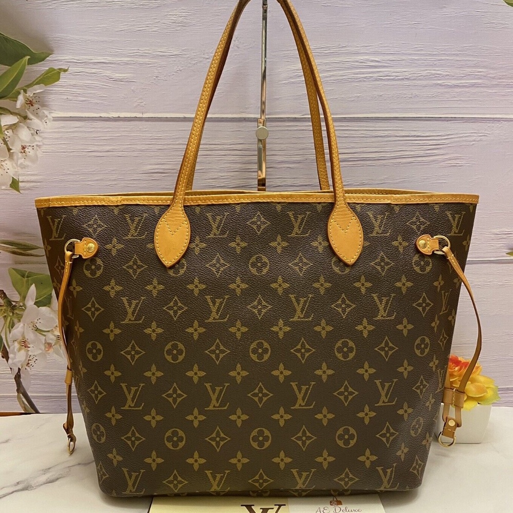 ❤️‍🩹SOLD❤️‍🩹 Louis Vuitton Neverfull MM Monogram Pivoine Shoulder Tote (AR2126)
